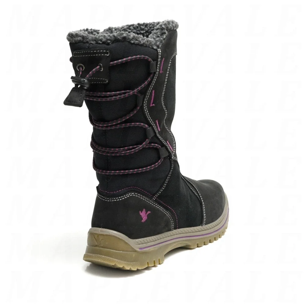 Santana Canada Mayer 2 Womens US Sz 11 / EU 42 Black Leather Winter Snow Boots